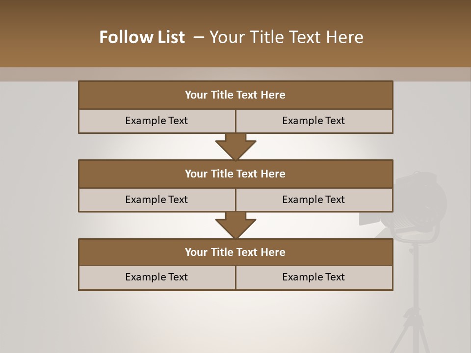 Award Movie Industry Illustration PowerPoint Template