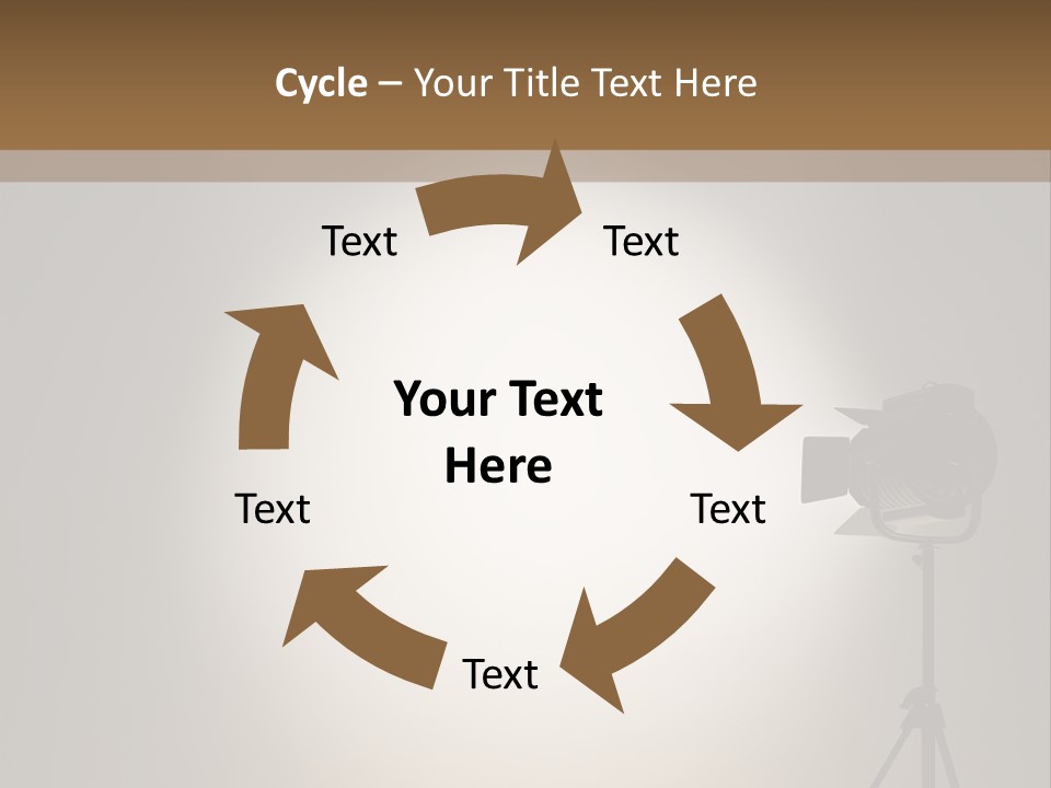 Award Movie Industry Illustration PowerPoint Template