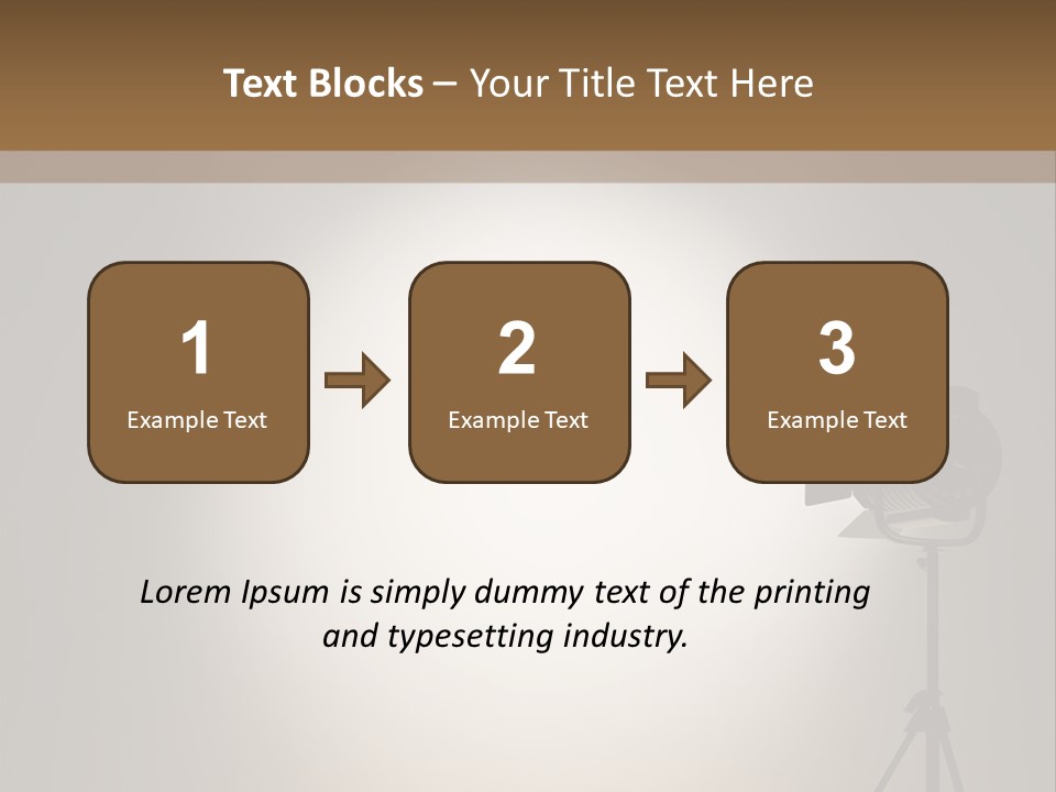 Award Movie Industry Illustration PowerPoint Template