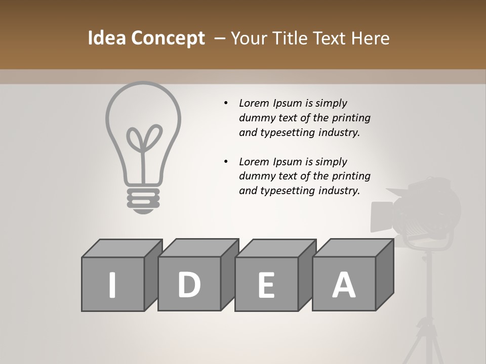 Award Movie Industry Illustration PowerPoint Template