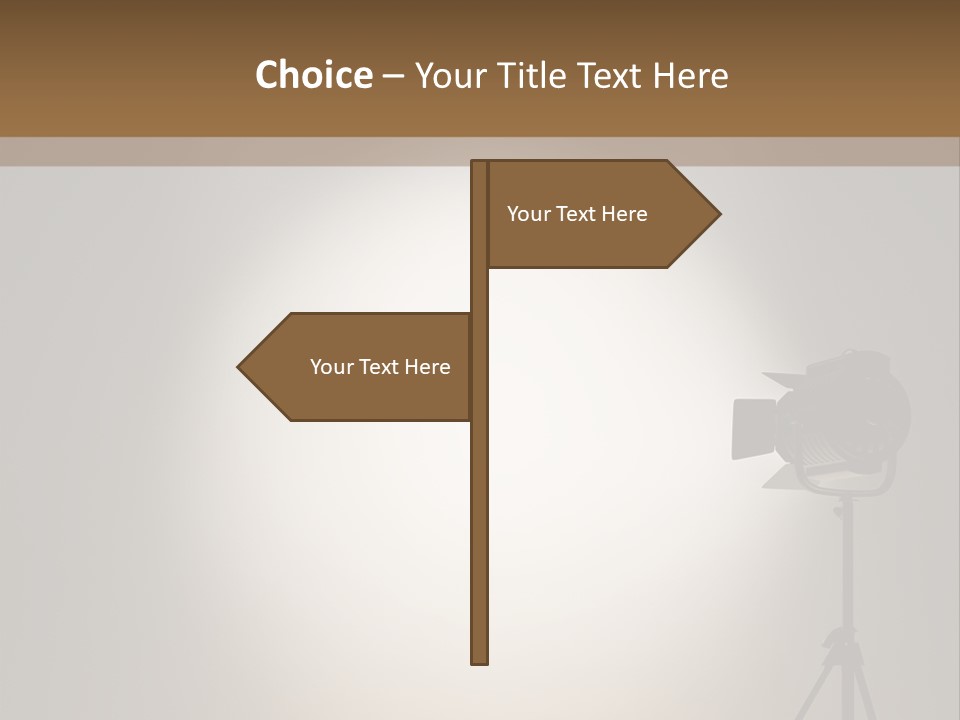 Award Movie Industry Illustration PowerPoint Template