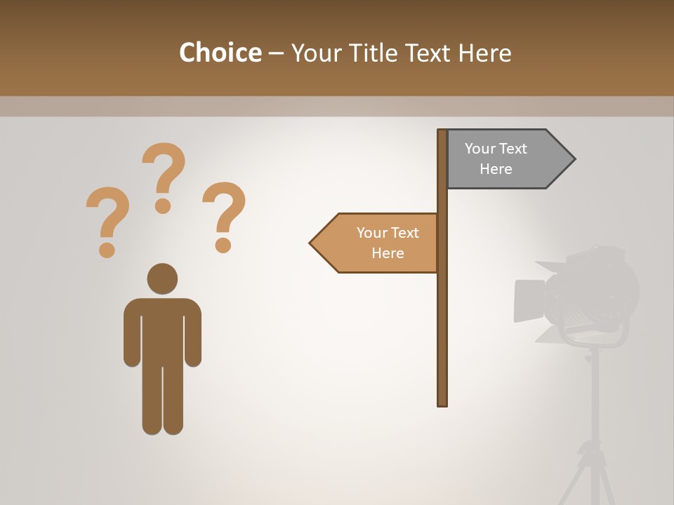 Award Movie Industry Illustration PowerPoint Template