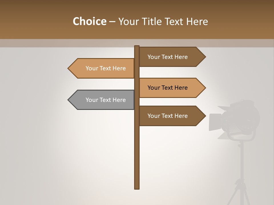 Award Movie Industry Illustration PowerPoint Template