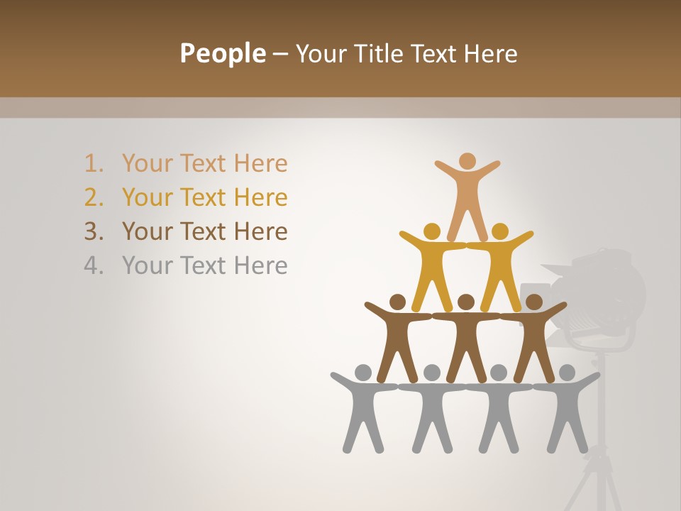 Award Movie Industry Illustration PowerPoint Template