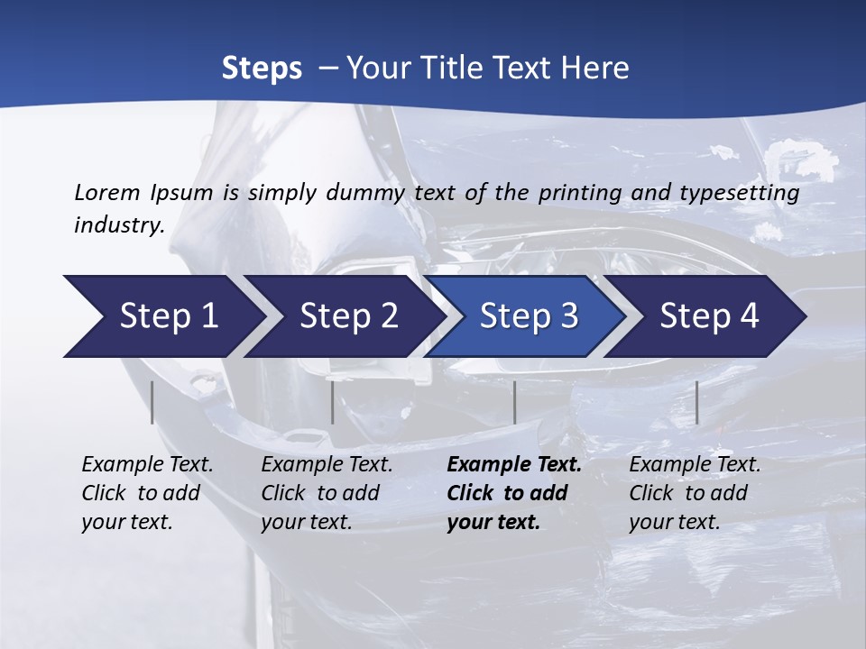 Traffic Street Tire PowerPoint Template