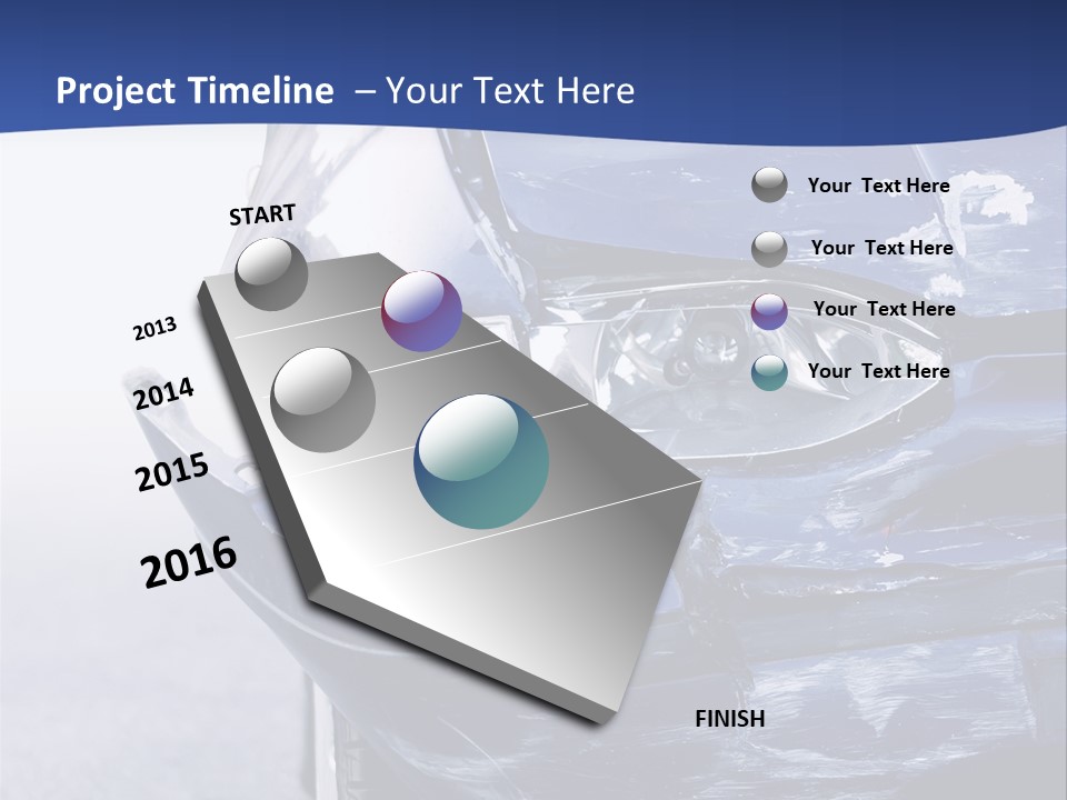 Traffic Street Tire PowerPoint Template