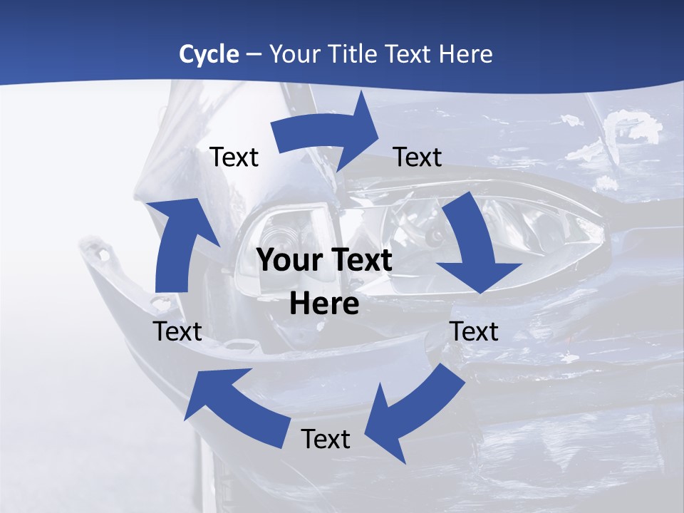 Traffic Street Tire PowerPoint Template