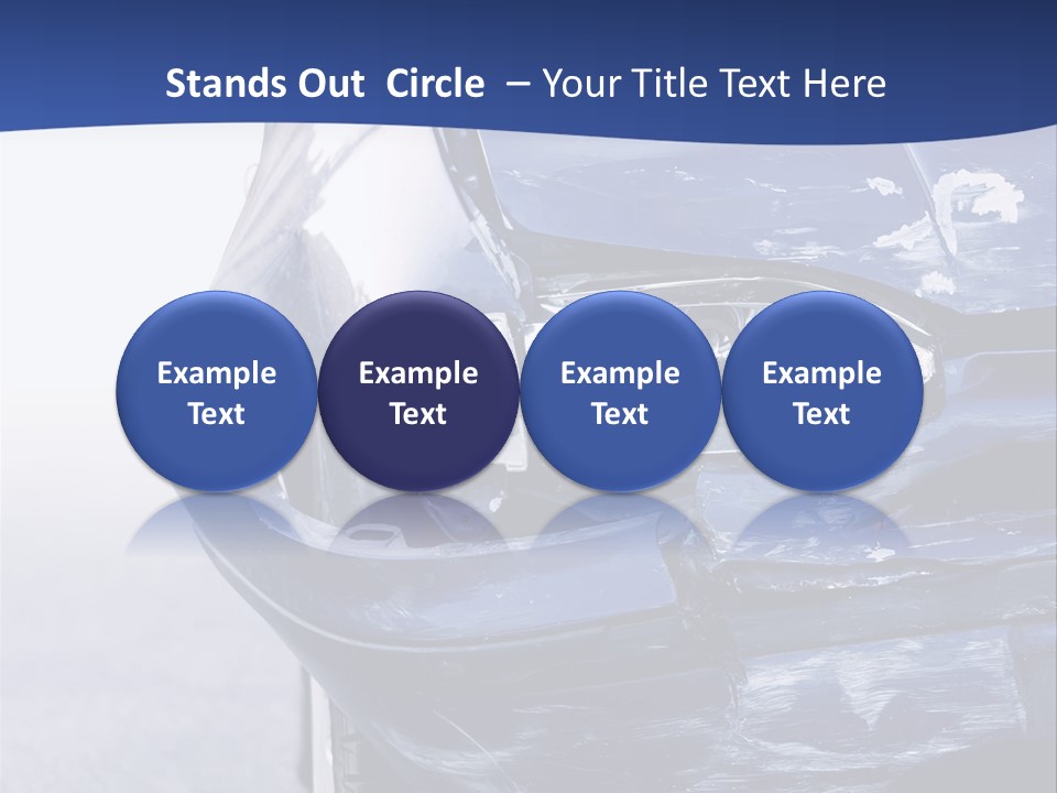 Traffic Street Tire PowerPoint Template