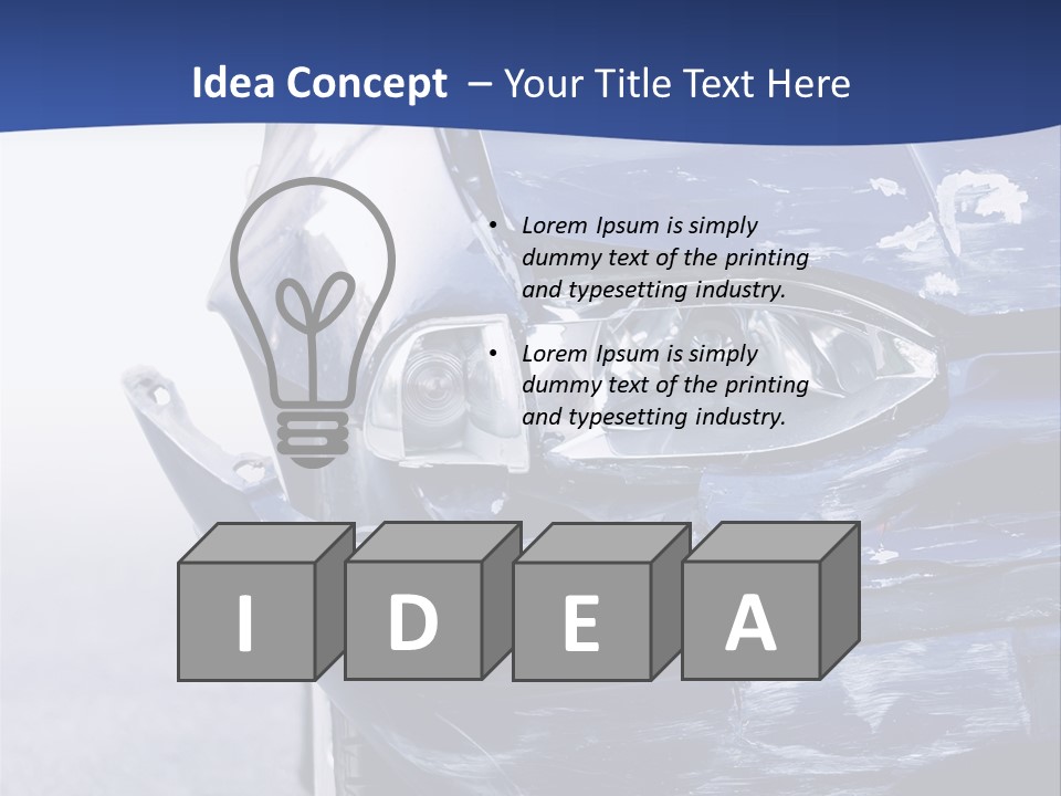 Traffic Street Tire PowerPoint Template