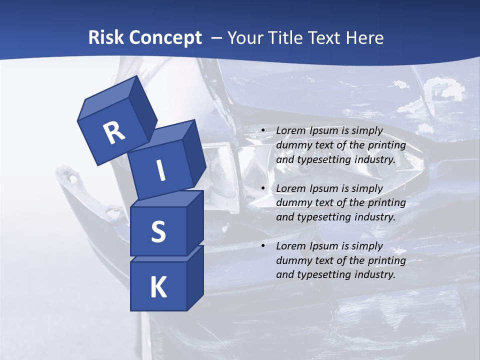 Traffic Street Tire PowerPoint Template