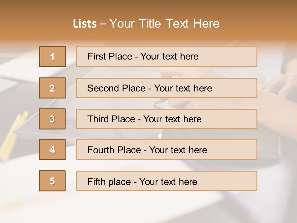Industry Table Idea PowerPoint Template