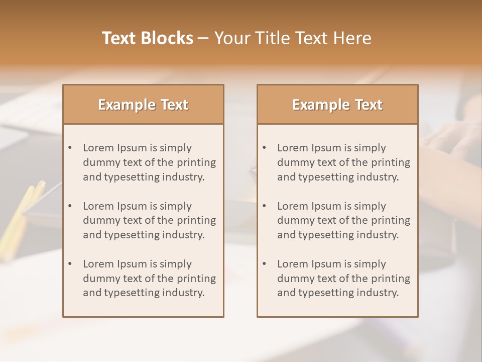 Industry Table Idea PowerPoint Template
