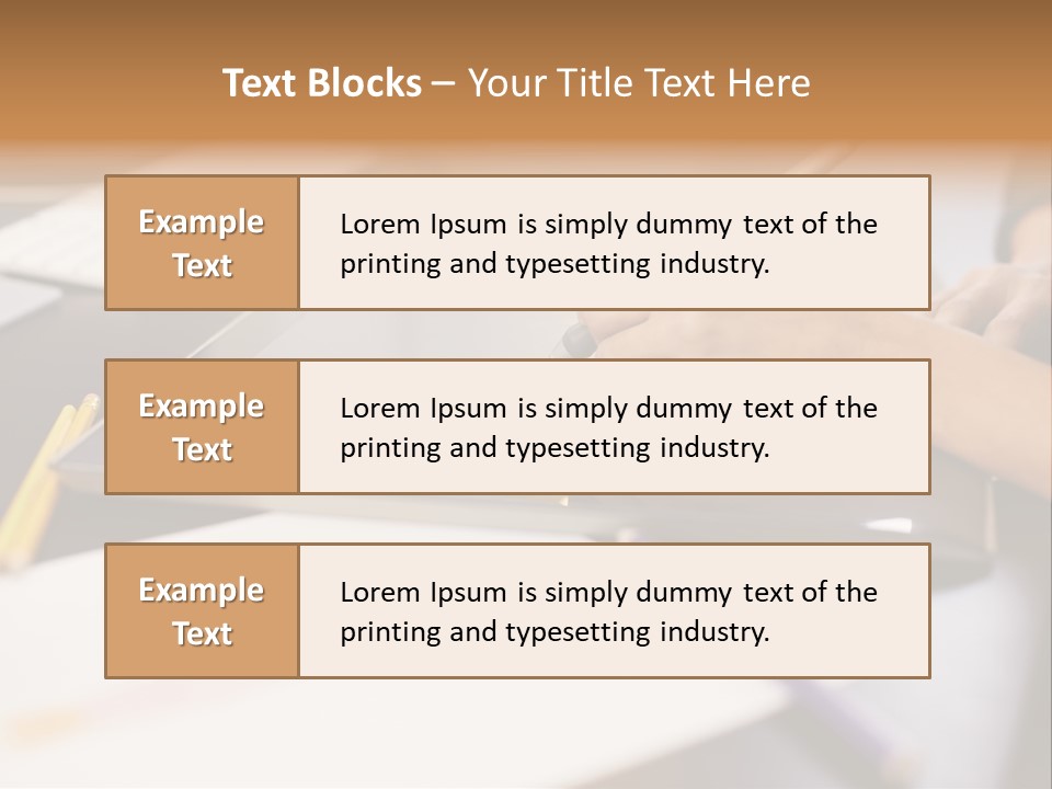 Industry Table Idea PowerPoint Template