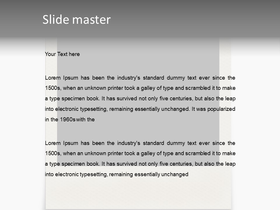 Print Design Nobody PowerPoint Template