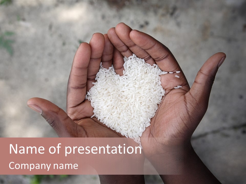 Cupped Charity Problem PowerPoint Template