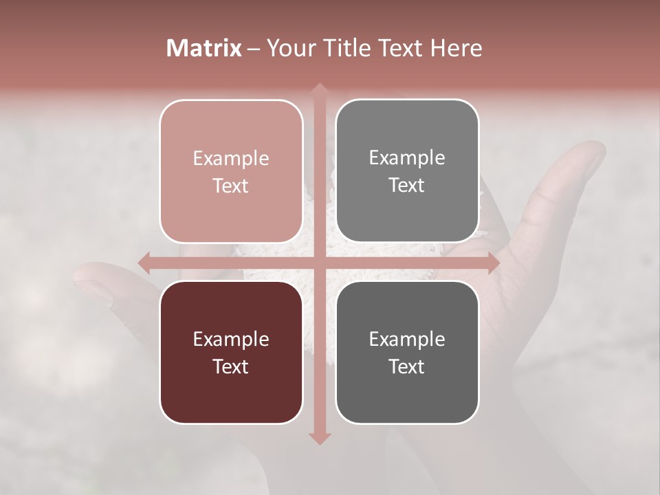 Cupped Charity Problem PowerPoint Template