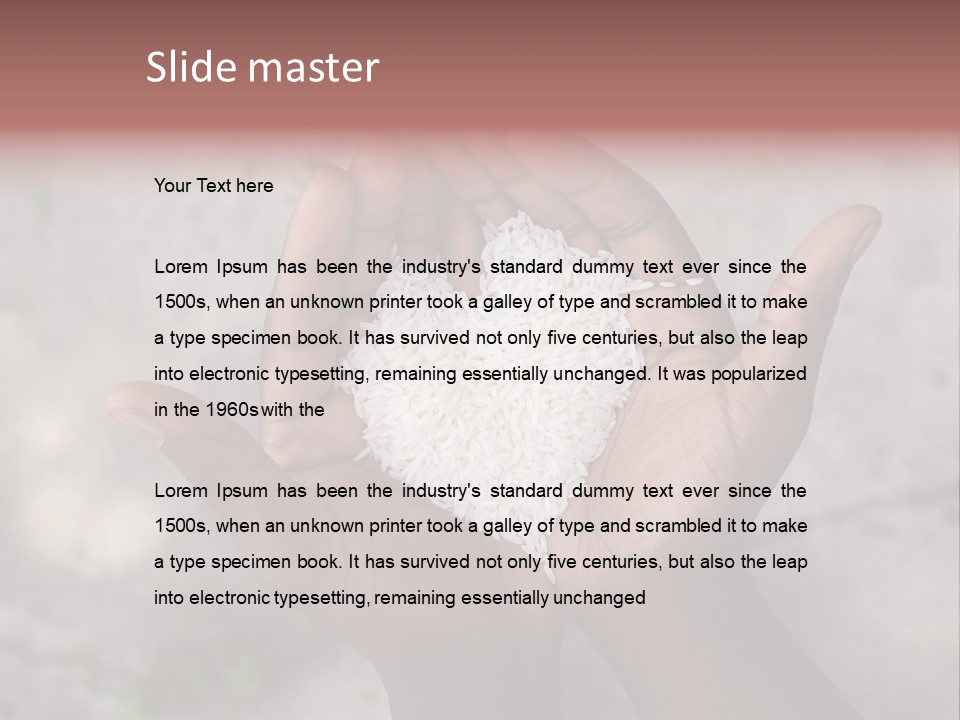 Cupped Charity Problem PowerPoint Template