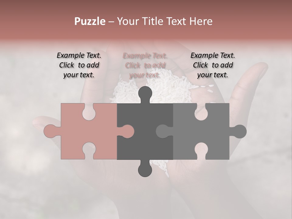 Cupped Charity Problem PowerPoint Template