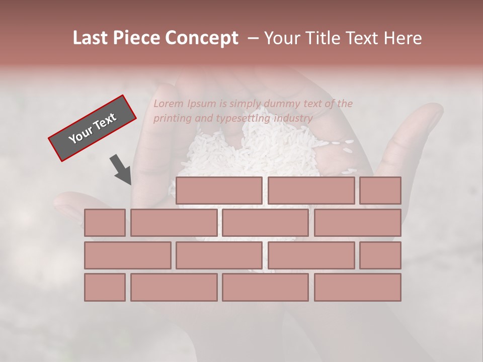Cupped Charity Problem PowerPoint Template