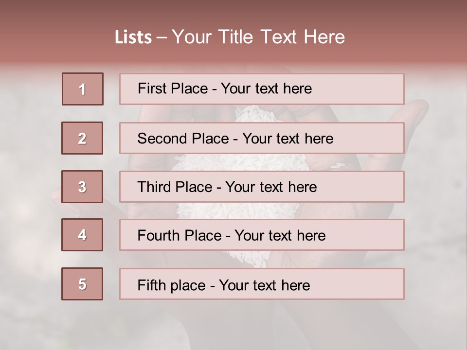 Cupped Charity Problem PowerPoint Template