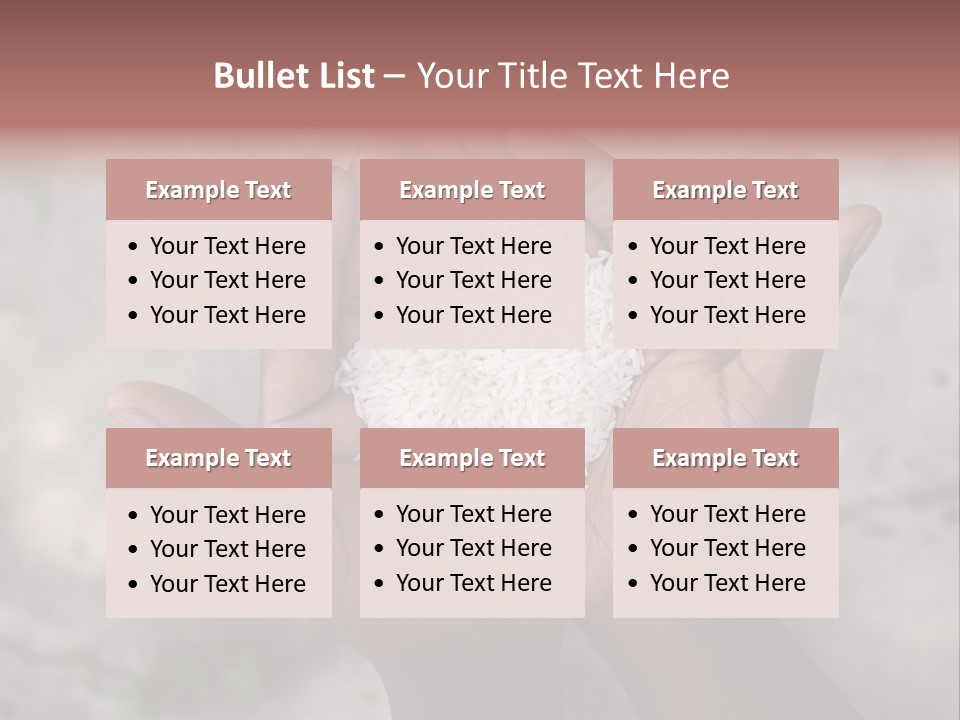 Cupped Charity Problem PowerPoint Template