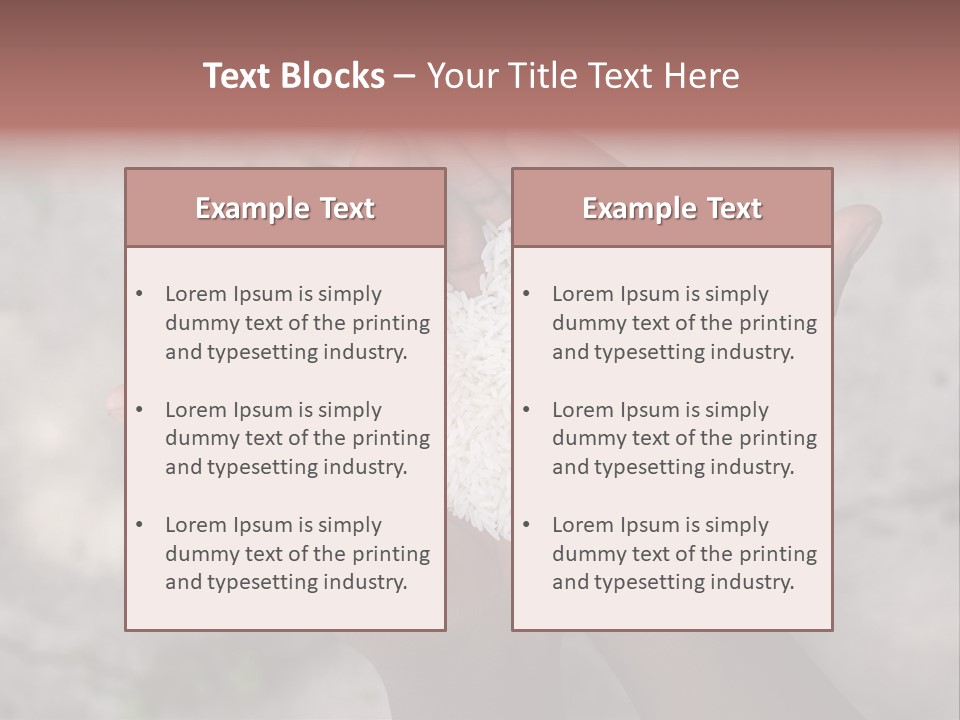 Cupped Charity Problem PowerPoint Template