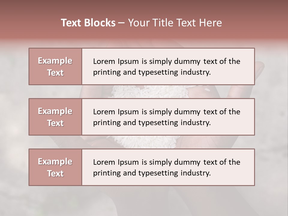 Cupped Charity Problem PowerPoint Template