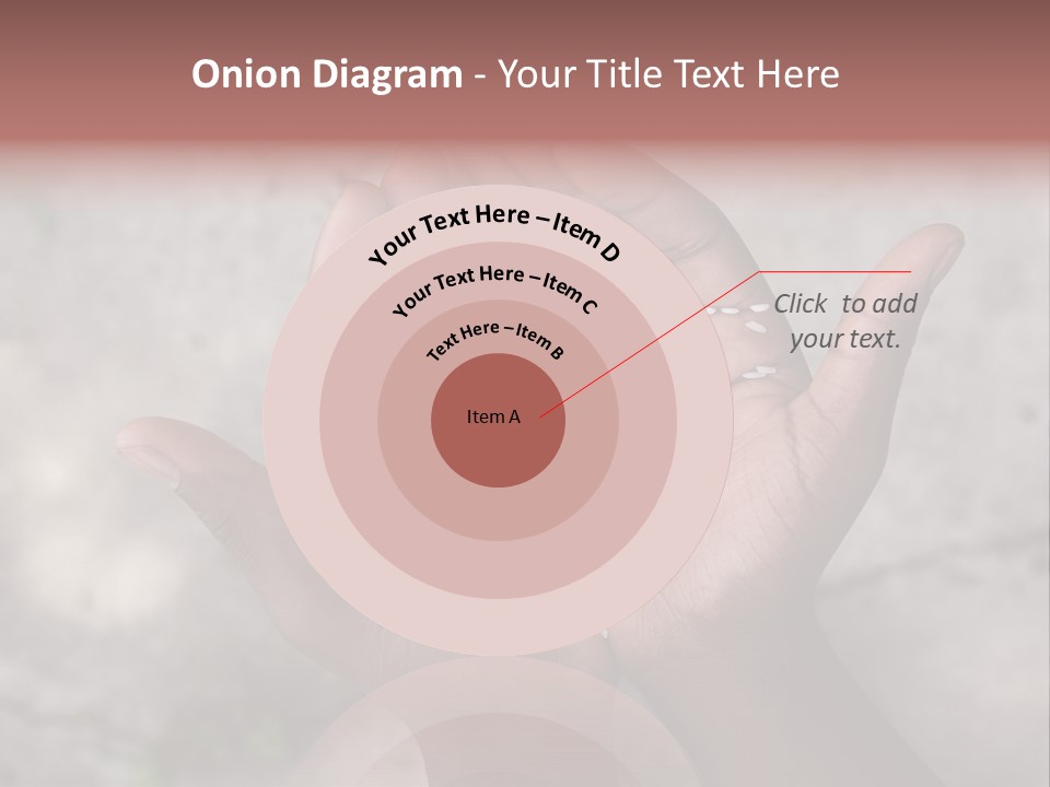 Cupped Charity Problem PowerPoint Template