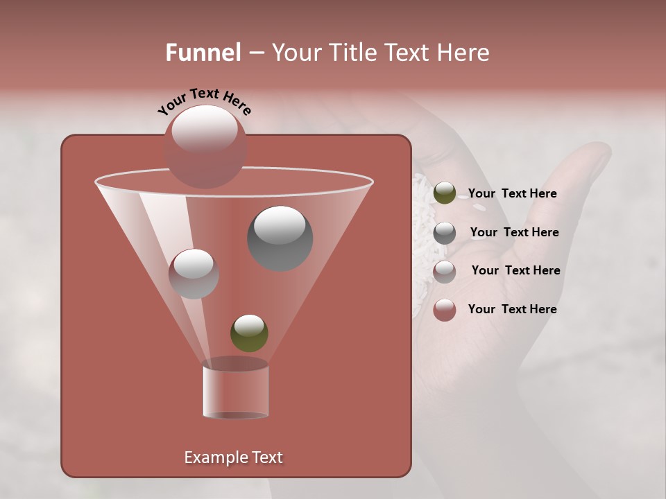 Cupped Charity Problem PowerPoint Template
