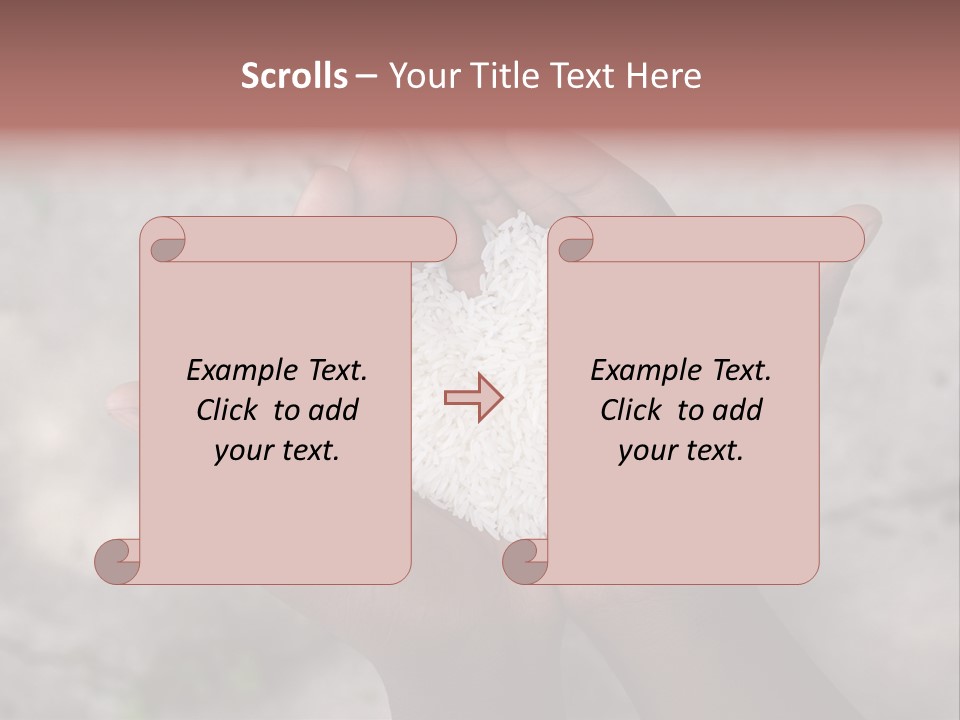 Cupped Charity Problem PowerPoint Template
