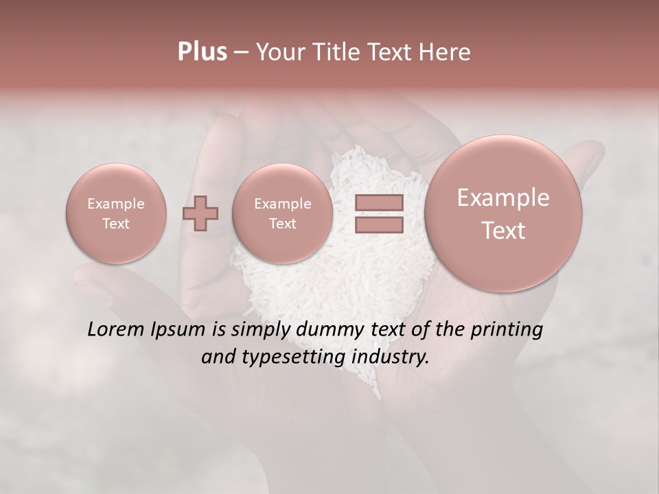 Cupped Charity Problem PowerPoint Template