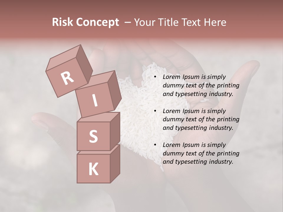 Cupped Charity Problem PowerPoint Template