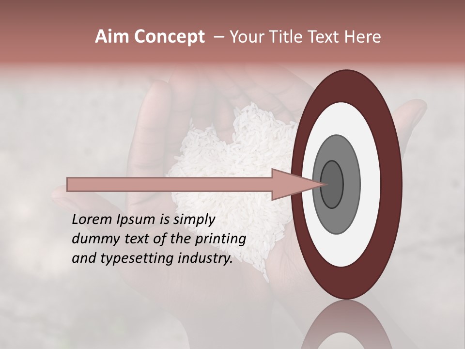 Cupped Charity Problem PowerPoint Template