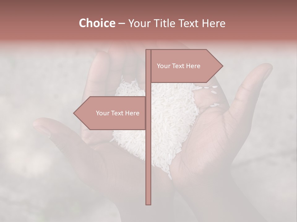 Cupped Charity Problem PowerPoint Template