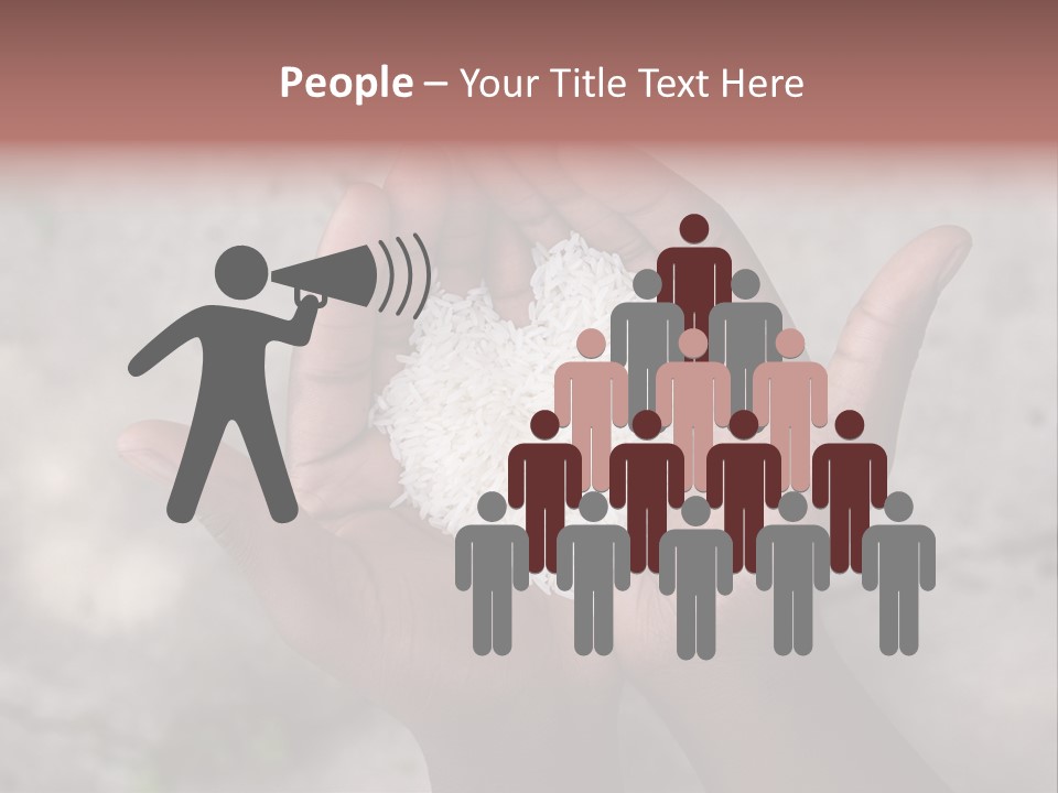 Cupped Charity Problem PowerPoint Template