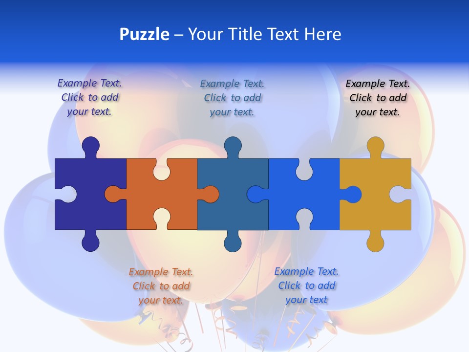 Merchandising Blue Multicolor PowerPoint Template