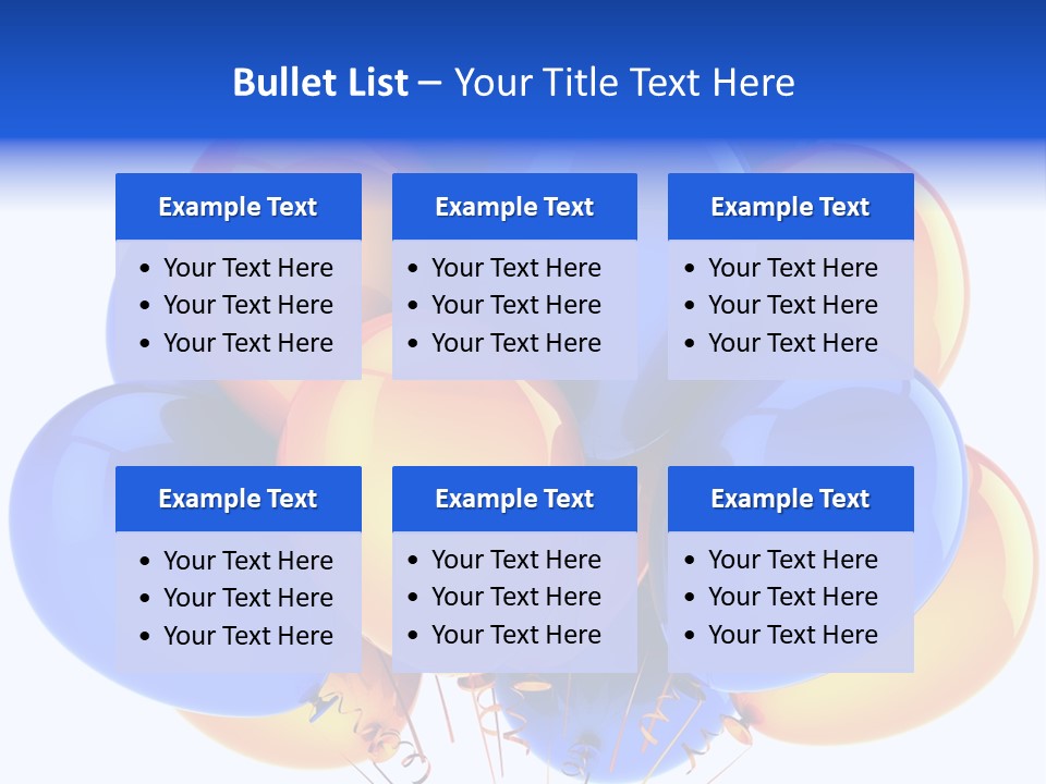 Merchandising Blue Multicolor PowerPoint Template