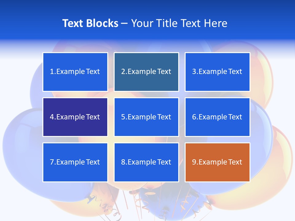 Merchandising Blue Multicolor PowerPoint Template