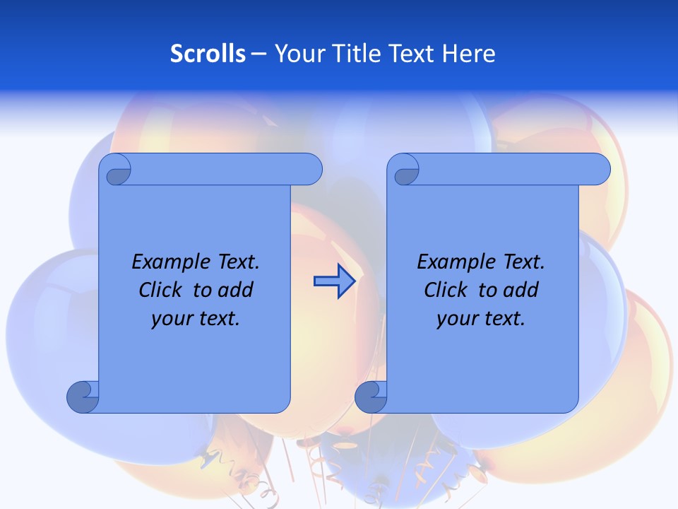 Merchandising Blue Multicolor PowerPoint Template