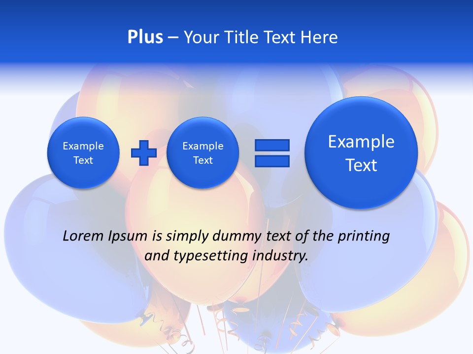 Merchandising Blue Multicolor PowerPoint Template