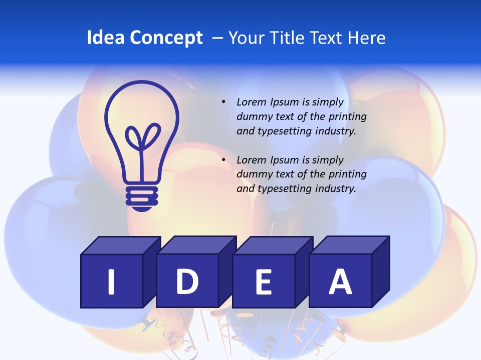 Merchandising Blue Multicolor PowerPoint Template