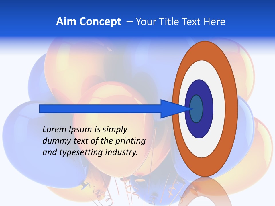 Merchandising Blue Multicolor PowerPoint Template