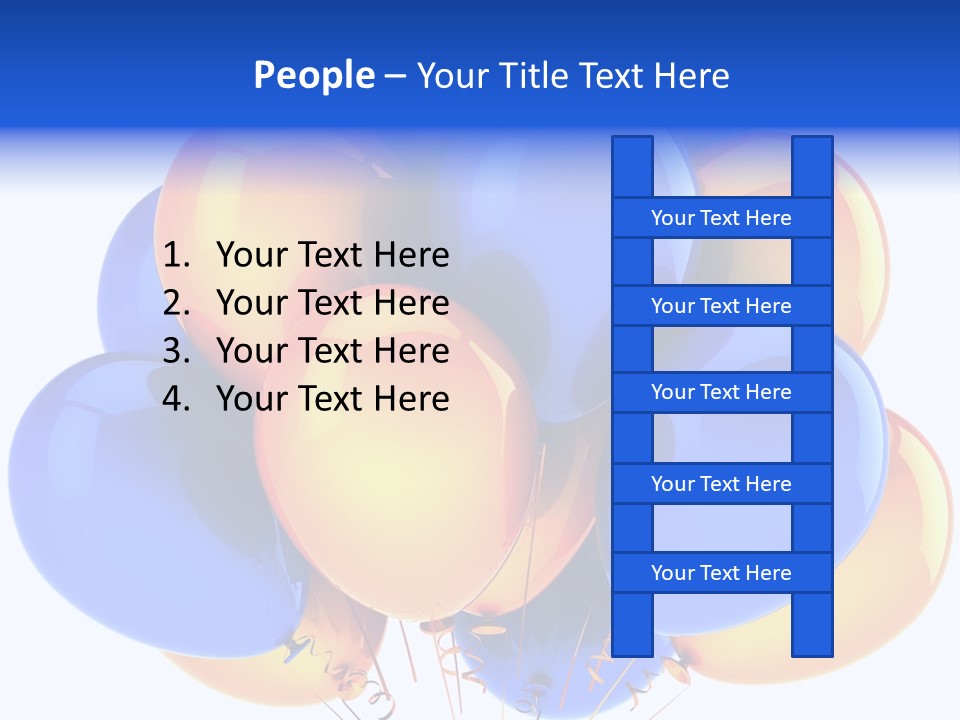 Merchandising Blue Multicolor PowerPoint Template