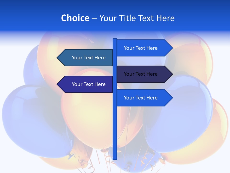 Merchandising Blue Multicolor PowerPoint Template