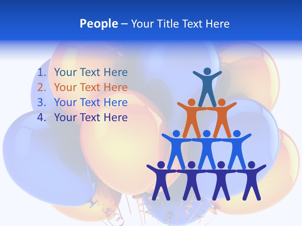 Merchandising Blue Multicolor PowerPoint Template