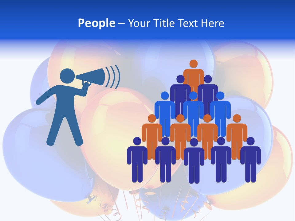 Merchandising Blue Multicolor PowerPoint Template