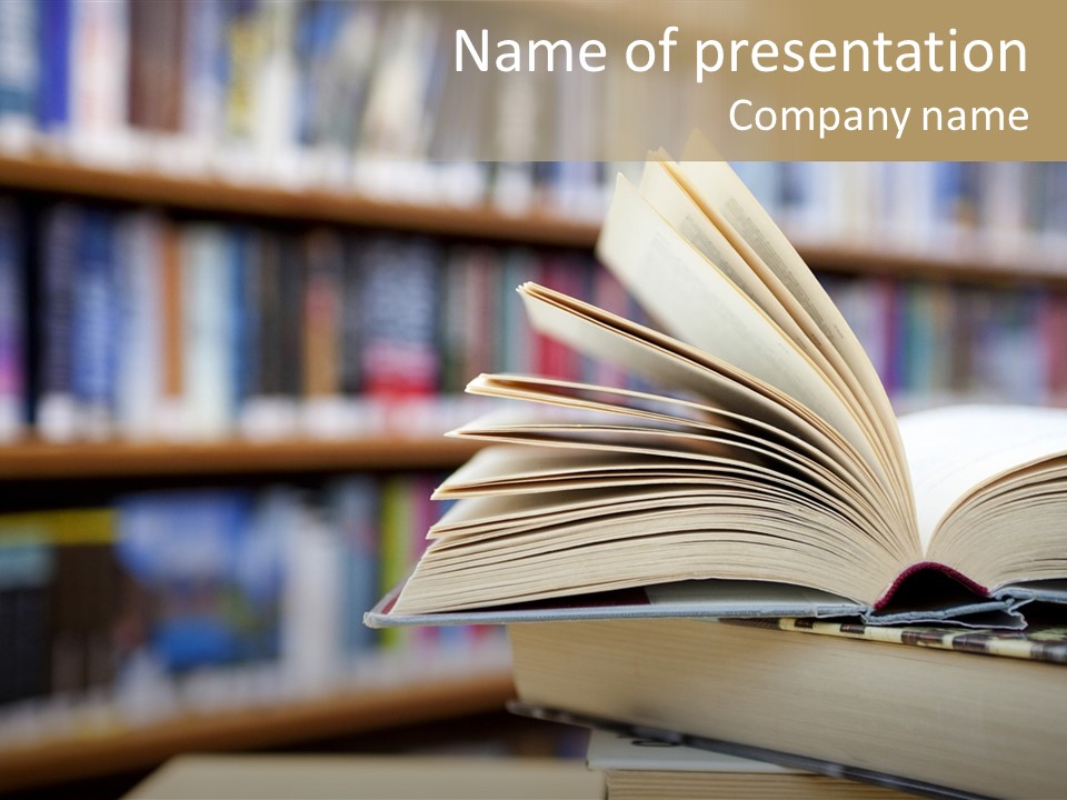 Literature Interior Tack PowerPoint Template