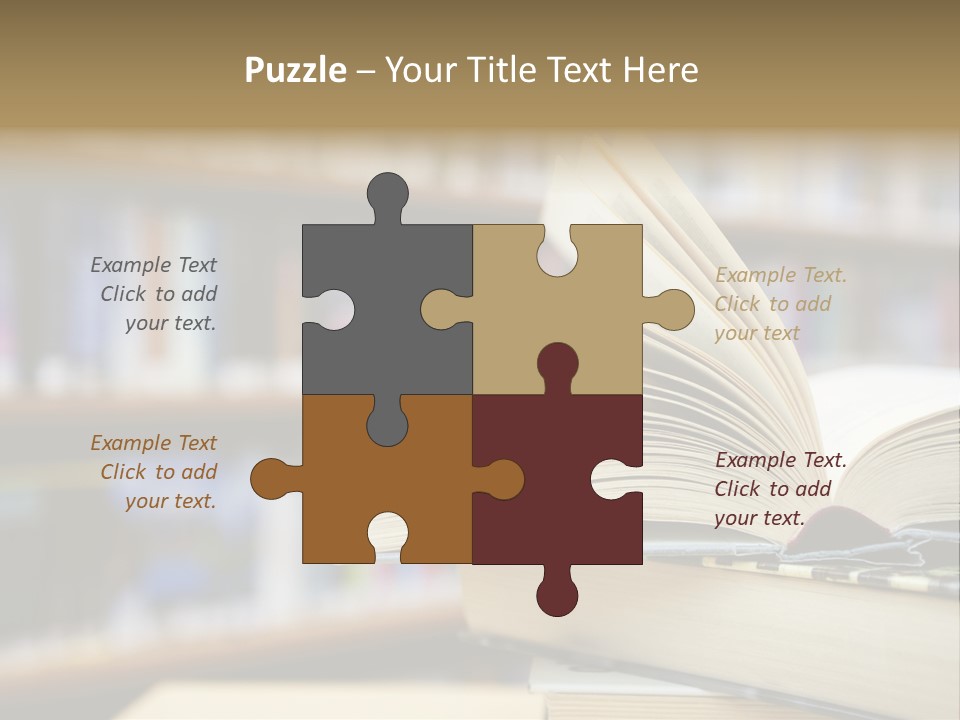 Literature Interior Tack PowerPoint Template