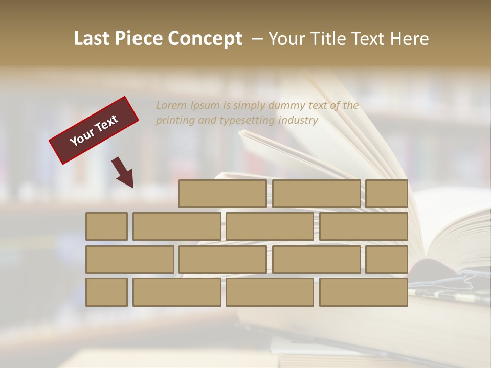 Literature Interior Tack PowerPoint Template