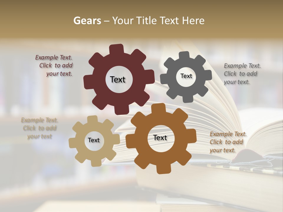 Literature Interior Tack PowerPoint Template